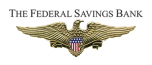 The Federal Savings Bank logo with a gold eagle spreading its wings, holding a shield featuring the American flag design, positioned beneath the banks name in uppercase letters.